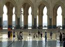 interior de la gran mezquita de Casablanca